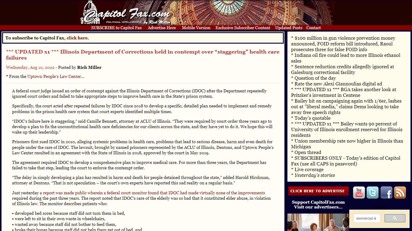 Capitol Fax.com - Your Illinois News Radar » *** UPDATED x1 ...